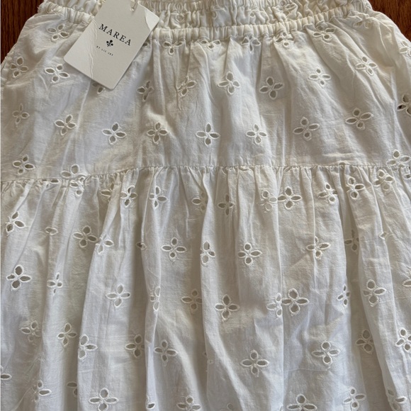 Marea White Louisa Eyelet Skirt. XS. NWT. - Picture 3 of 5